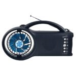 Supersonic Solar Power Bluetooth Speaker with FM Radio / LED Torch Light / Fan - Image 4