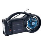 Supersonic Solar Power Bluetooth Speaker with FM Radio / LED Torch Light / Fan - Image 5
