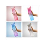 Water Bottle Scrub Bounce Cover Straw Space Cup Sports Water Bottle - Image 3