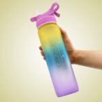 Water Bottle Scrub Bounce Cover Straw Space Cup Sports Water Bottle - Image 6
