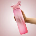 Water Bottle Scrub Bounce Cover Straw Space Cup Sports Water Bottle - Image 4