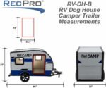 RecPro RV Dog House | Camper Trailer for Pets | Water & Feeding Bowls | for Small & Medium Dogs - Image 4