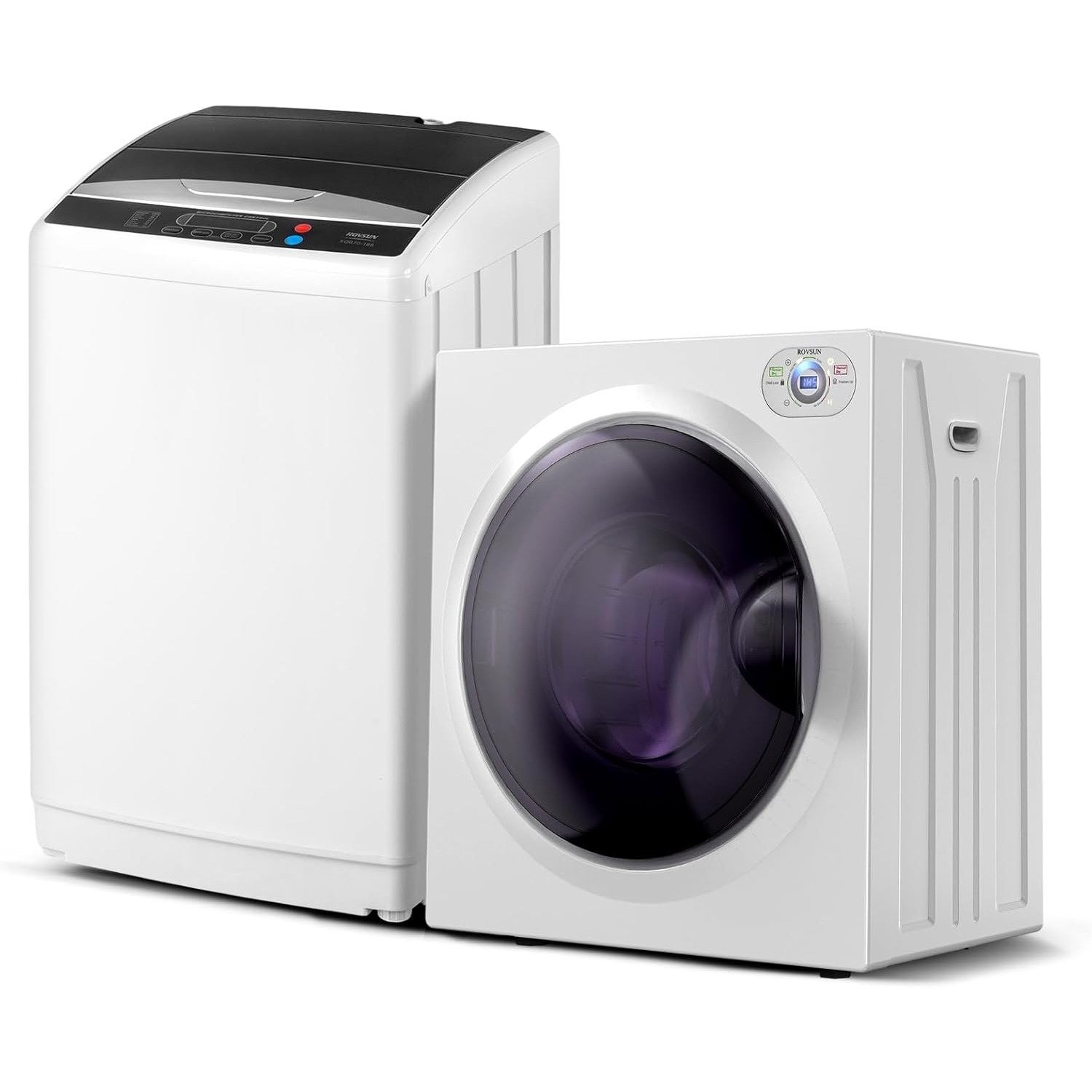 17.8LBS Washing Machine & 1.5CuFt Dryer Combo / Compact Laundry Set with Stainless Steel Tub / Smart Control, Quick Wash/Dry, Noise-Free /Apartment, Dorm, RV, Home Ideal for Small Spaces - Image 15