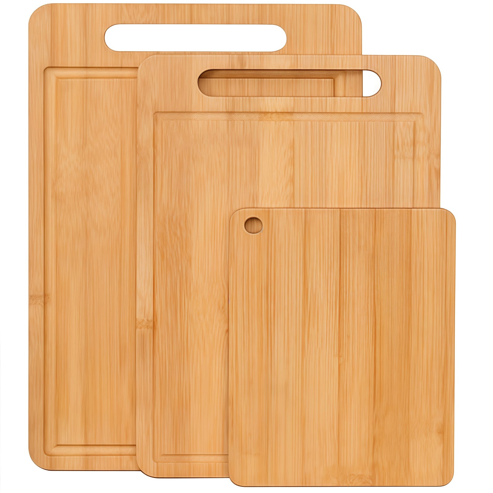 3/1pc Extra Large Kitchen Bamboo Cutting Board Set, Heavy Duty Cutting Board With Juice Grooves, Bamboo Cutting Board Set For Meat, Vegetables, Fruits. Gift For Mother'S Day. Father'S Day. Father Gift. Family And Friends. Essential Kitchen Tools.