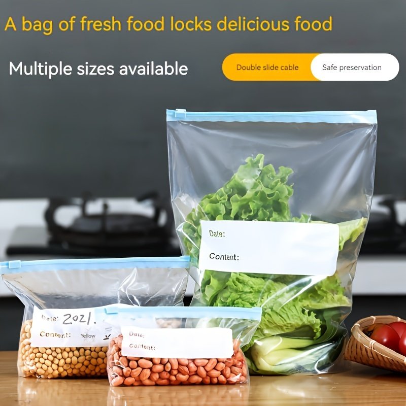 45pcs of Storage Bags • Fresh-Keeping Bags • Classification Storage Bags • Preservation Sealing Bags • Suitable for Fruits, Grains, Vegetables, And Meat • Kitchen Organization And Storage • Kitchen Accessory Classification Fresh-Keeping Bags - Image 10