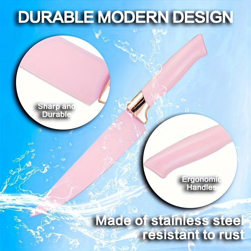 19 Sector Silicone Set And Knife Set, Perfect For Outdoor Camping - Heat-resistant, Non Stick, Wooden Handle, Easy To Clean - Perfect For Women'S Cooking Gifts, New Year'S And Valentine'S Day - Image 10