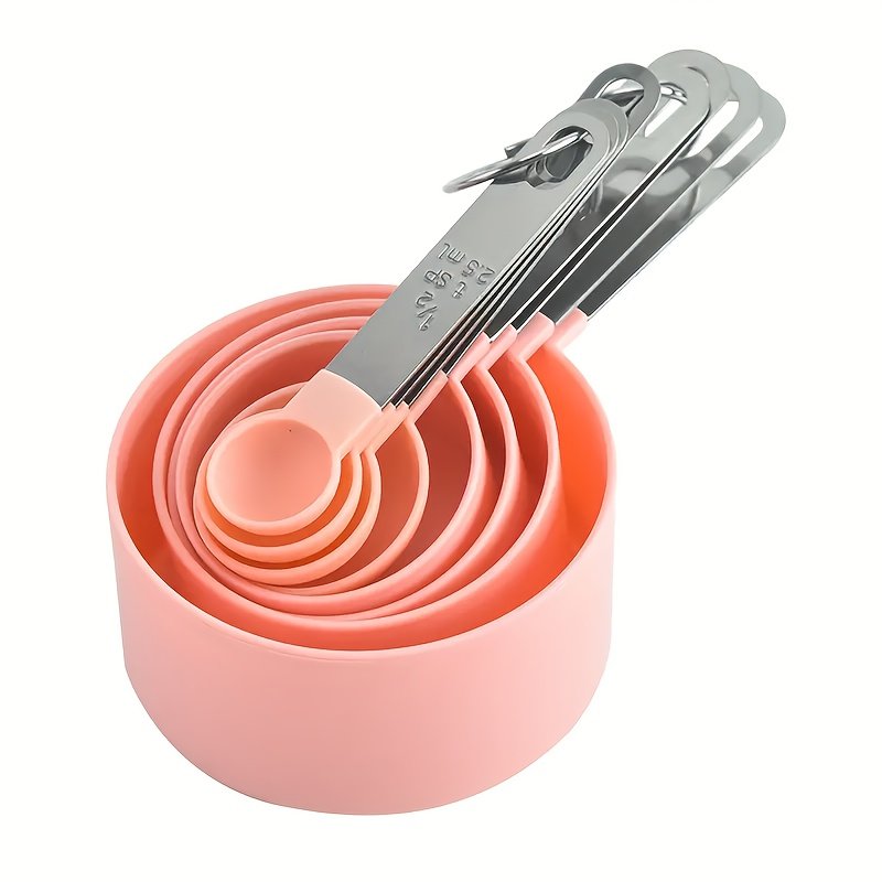 An 8pcs Stainless Steel Measuring Cup And Spoon Set with Handles, Suitable for Dry And Liquid Ingredients, Dishwasher Safe, Essential Kitchen Tools for Cooking And Baking. - Image 8