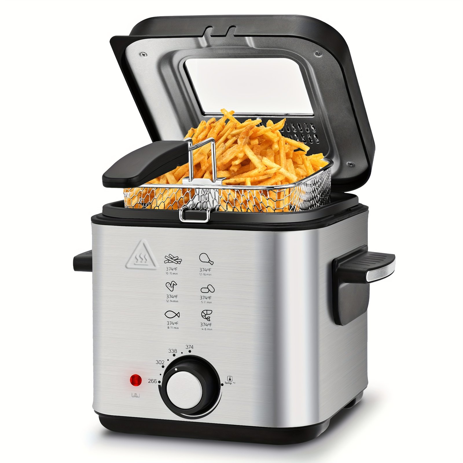 SUSTEAS 1500W Smokeless Fryer | Temperature-controlled, Removable Basket, 84.54oz. Non-stick Liner for Easy Cleaning Father's Day Gifts Are Perfect Gifts And Gift Suggestions for Cooking Lovers - Image 8