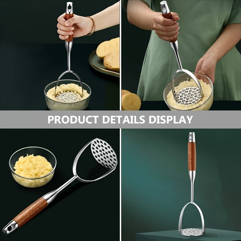 Stainless Steel Potato Ricer and Masher - Manual Hand Press Tool for Smooth Mashed Potatoes, Citrus Juicer, Vegetable and Fruit Press - Image 6