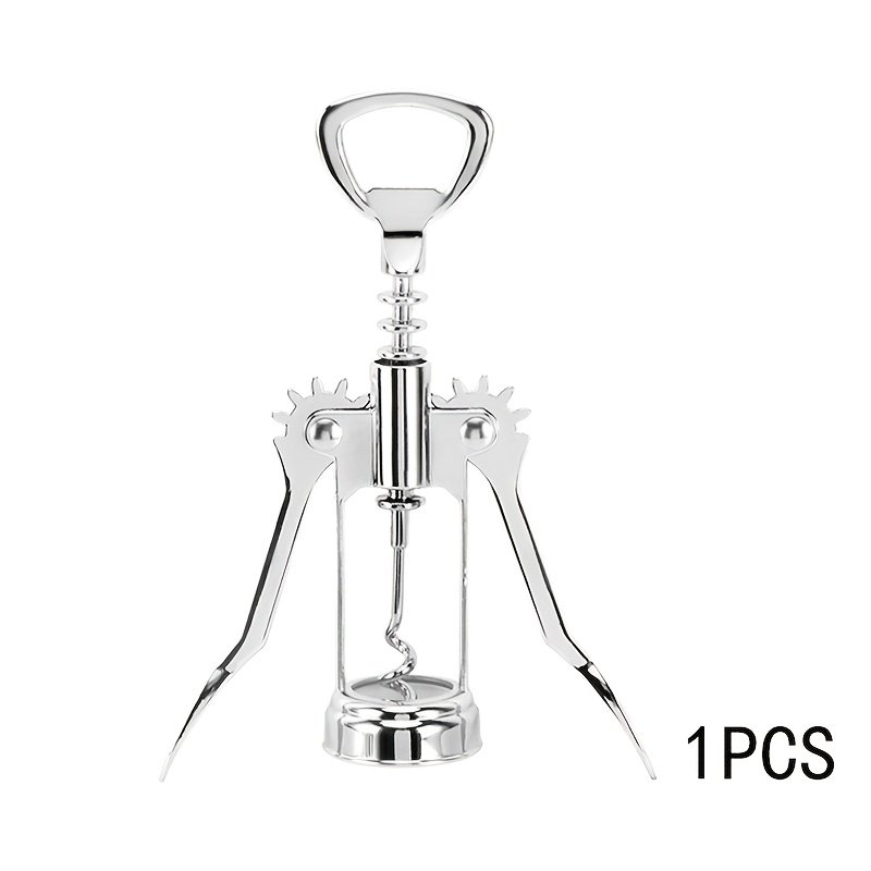 Multifunctional Wine Opener | Zinc Alloy Bottle Opener with Cork Screw and Pour Spout - Image 5