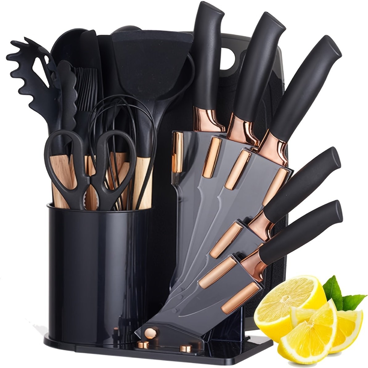 19 Sector Silicone Set And Knife Set, Perfect For Outdoor Camping - Heat-resistant, Non Stick, Wooden Handle, Easy To Clean - Perfect For Women'S Cooking Gifts, New Year'S And Valentine'S Day - Image 12