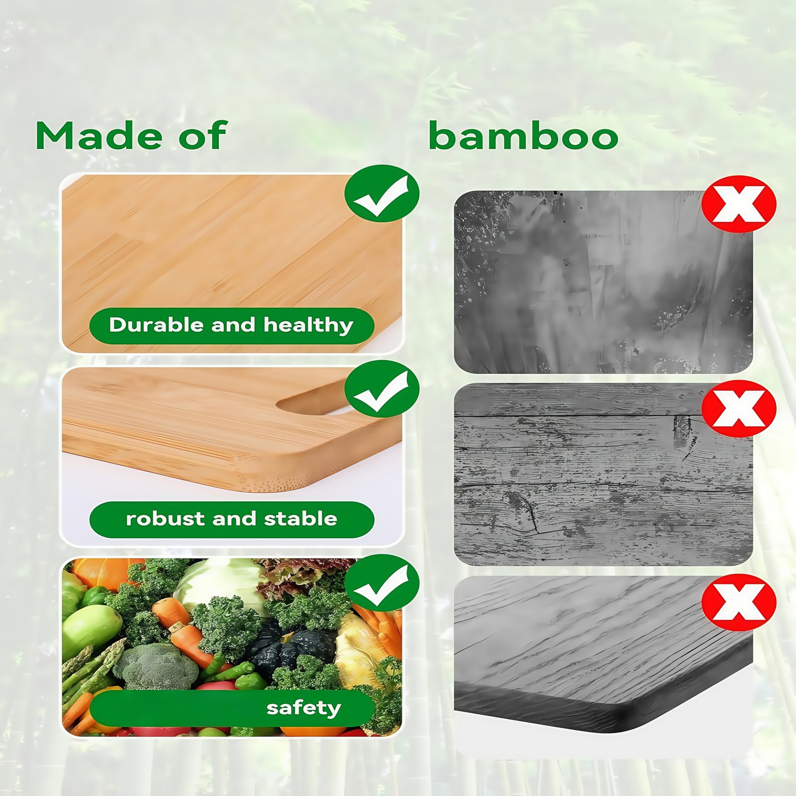 3/1pc Extra Large Kitchen Bamboo Cutting Board Set, Heavy Duty Cutting Board With Juice Grooves, Bamboo Cutting Board Set For Meat, Vegetables, Fruits. Gift For Mother'S Day. Father'S Day. Father Gift. Family And Friends. Essential Kitchen Tools. - Image 10