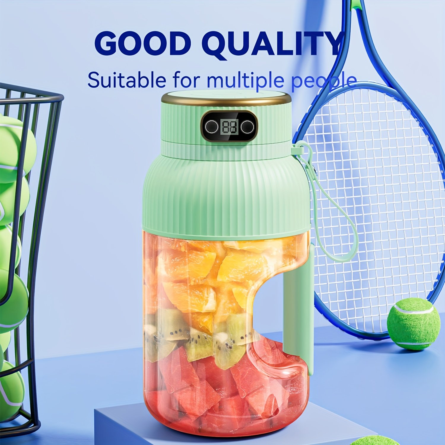 Portable Juicer/10 Blades/Suitable for Vegetables, Fruits, And Smoothies/Multifunctional Blender/Rechargeable/Ideal for Sports, Travel, And Outdoor Use - Image 7