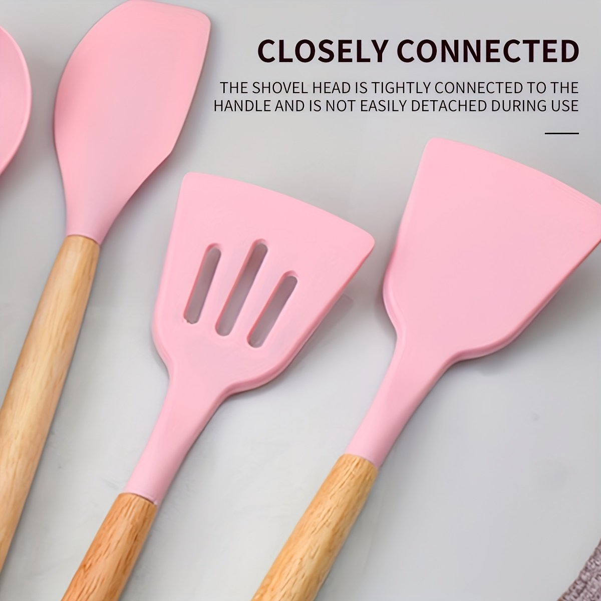 19 Sector Silicone Set And Knife Set, Perfect For Outdoor Camping - Heat-resistant, Non Stick, Wooden Handle, Easy To Clean - Perfect For Women'S Cooking Gifts, New Year'S And Valentine'S Day - Image 14