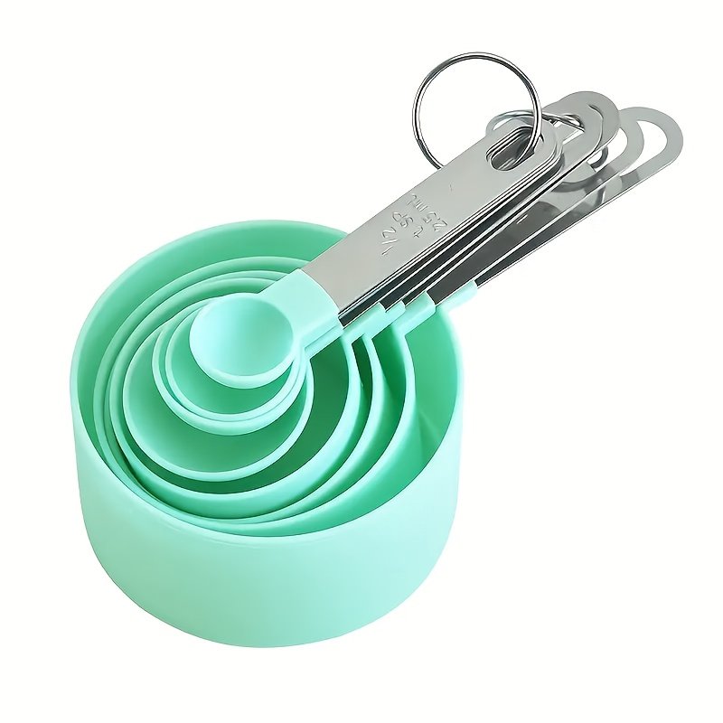 An 8pcs Stainless Steel Measuring Cup And Spoon Set with Handles, Suitable for Dry And Liquid Ingredients, Dishwasher Safe, Essential Kitchen Tools for Cooking And Baking. - Image 6
