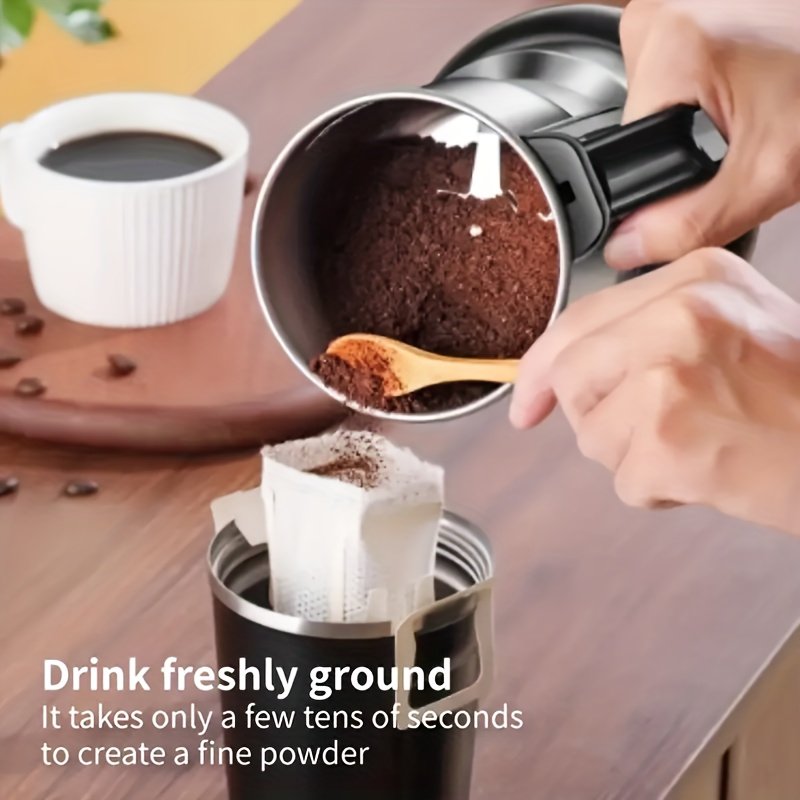 A Multifunctional Electric Grinder, Suitable for Grinding Grains And Spices, Equipped with a US Plug, Ideal for Home Kitchen Use (Not for Wet Grinding) - Image 3