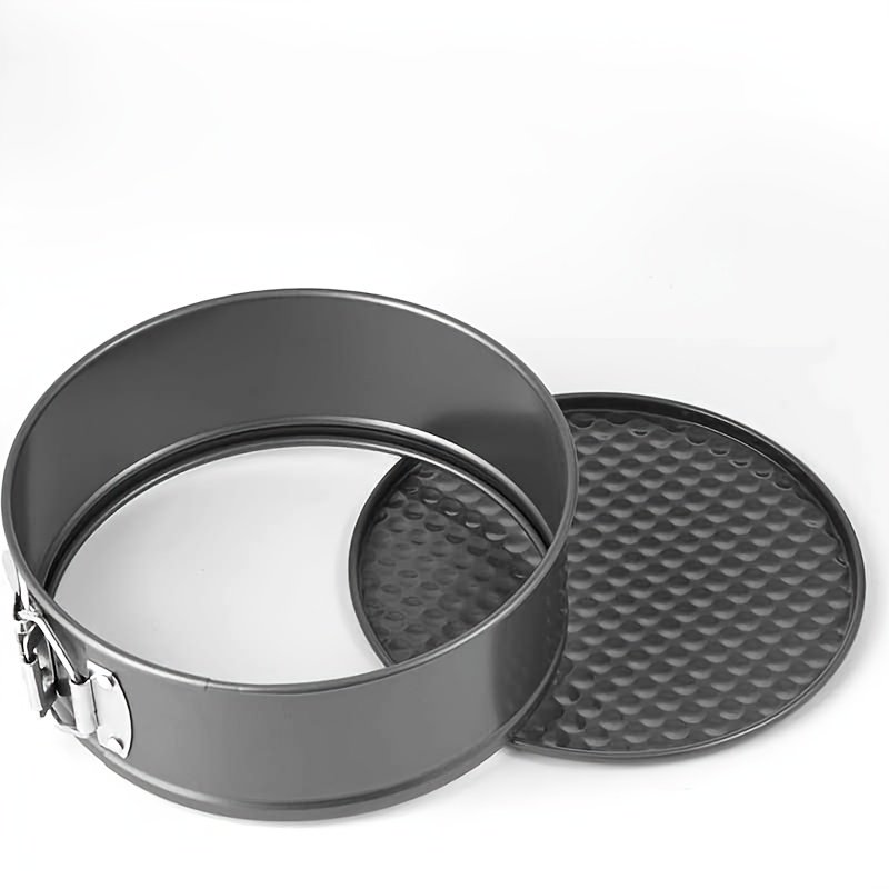 3pcs Square & Round Heart Multi-Size Carbon Steel Removable Bottom Cake Molds, High-Temperature Resistant and Easy to Clean. Suitable for Home Use, and for Holidays Such as Halloween, Christmas, and Valentine's Day - Image 5