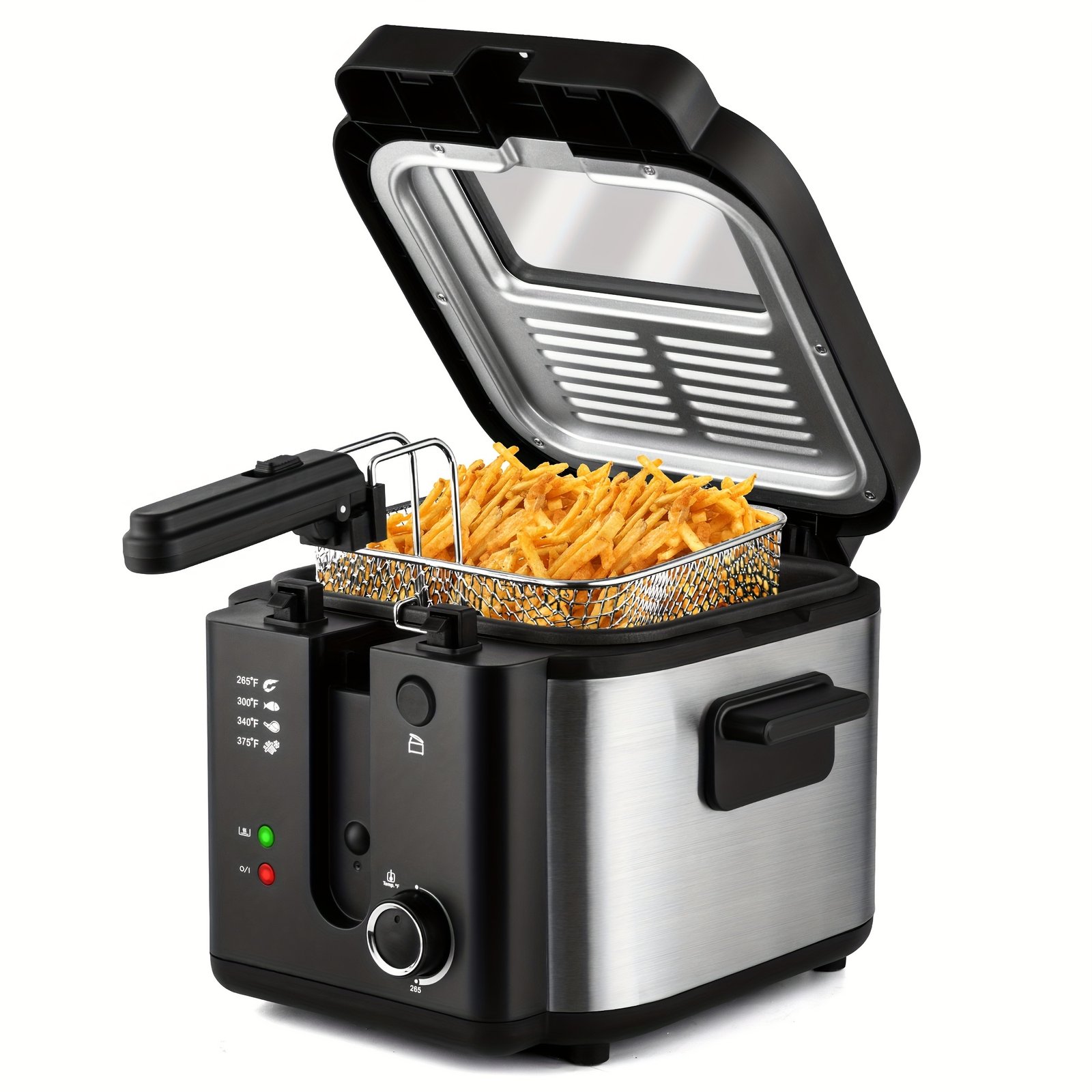 SUSTEAS 1500W Smokeless Fryer | Temperature-controlled, Removable Basket, 84.54oz. Non-stick Liner for Easy Cleaning Father's Day Gifts Are Perfect Gifts And Gift Suggestions for Cooking Lovers - Image 6