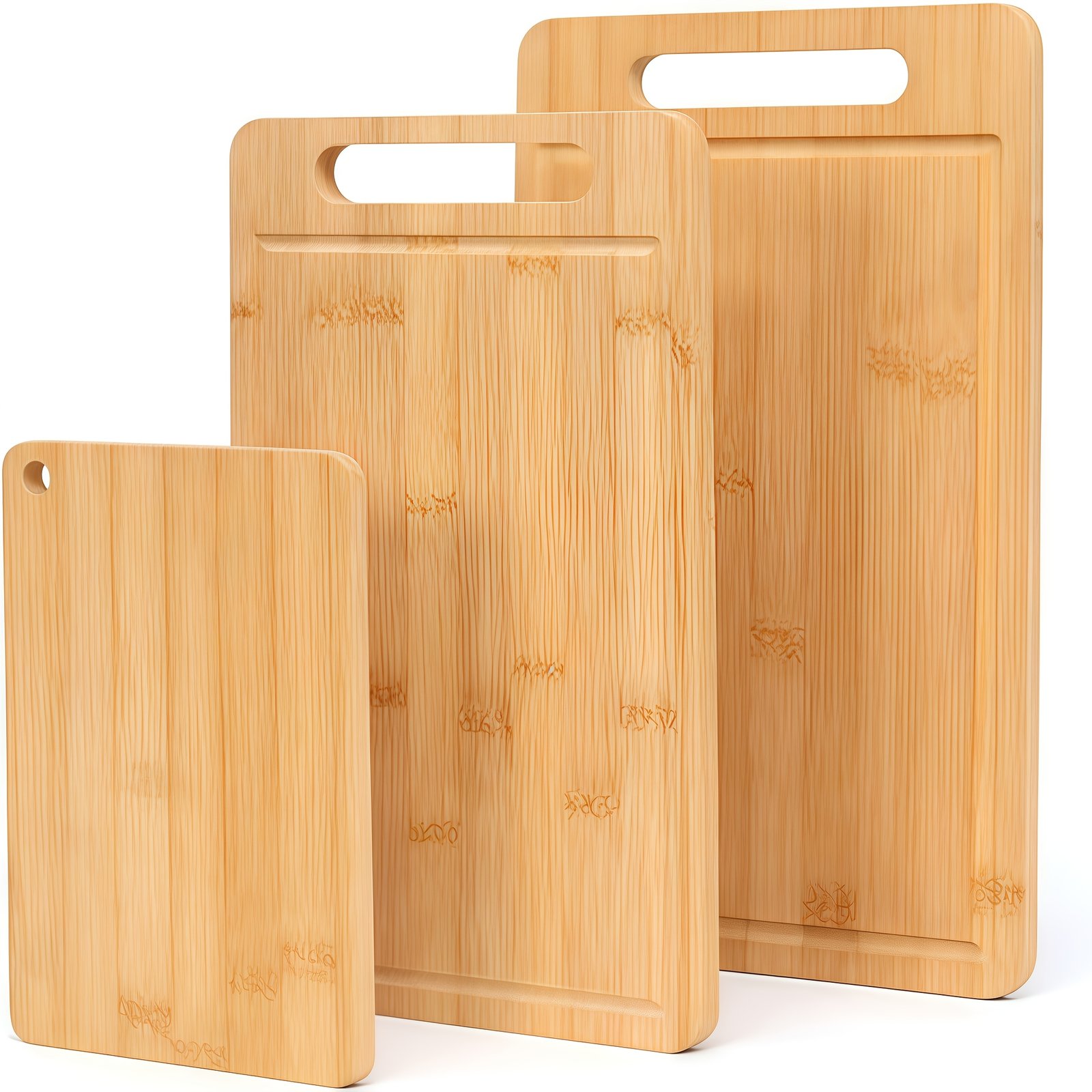 3/1pc Extra Large Kitchen Bamboo Cutting Board Set, Heavy Duty Cutting Board With Juice Grooves, Bamboo Cutting Board Set For Meat, Vegetables, Fruits. Gift For Mother'S Day. Father'S Day. Father Gift. Family And Friends. Essential Kitchen Tools. - Image 3