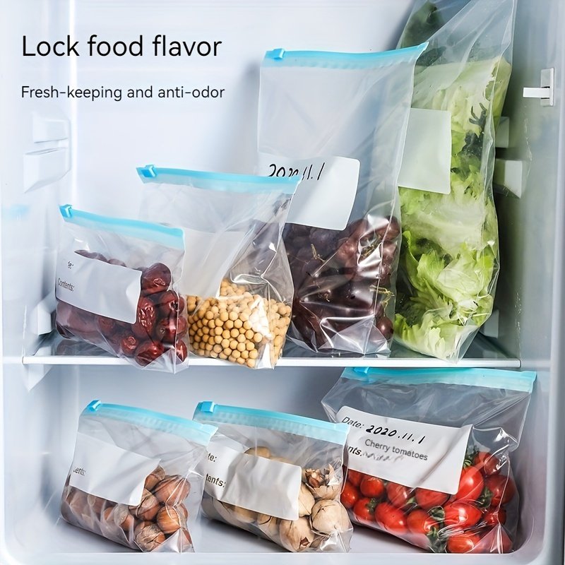 45pcs of Storage Bags • Fresh-Keeping Bags • Classification Storage Bags • Preservation Sealing Bags • Suitable for Fruits, Grains, Vegetables, And Meat • Kitchen Organization And Storage • Kitchen Accessory Classification Fresh-Keeping Bags - Image 6