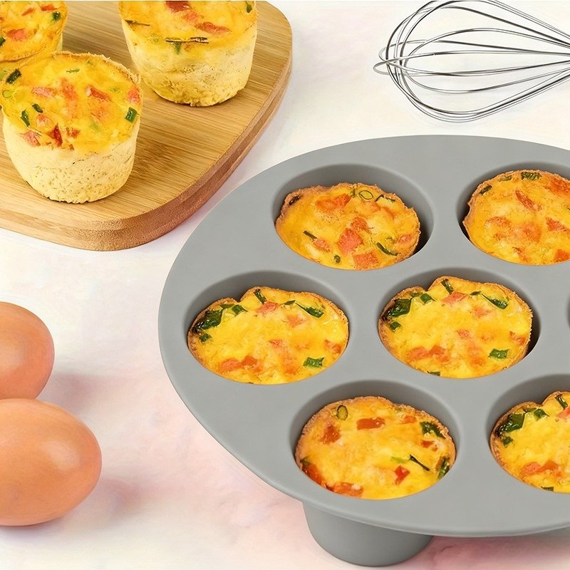 7pcs Baking Set for Air Fryers: Includes 6 Non-Stick Liners in Various Sizes And a 7-Hole Cake Mold with Scalloped Edges, Easy to Clean And Reusable – Ideal for Air Fryers, Ovens, And Microwaves – a Must-Have for Your Kitchen - Image 7