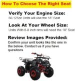 RedCap 18" Kids ATV Seat Compatible with 50cc 110cc 125cc TaoTao ATA125D - Image 3