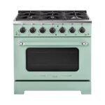 Classic Retro 36" 6-Burner 5.2 cu. ft. Freestanding Gas Range with Convection Oven UGP-36CR LG - Image 13