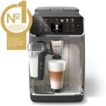 Philips 1200 Series Fully Automatic Espresso Machine, Classic Milk Frother, 2 Coffee Varieties, Intuitive Touch Display, 100% Ceramic Grinder, AquaClean Filter, Aroma Seal, Black (EP1220/04) - Image 7
