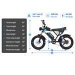 Ridstar Electric Bike for Adults 1500w 33mph,48v 20ah Electric Bicycle,20″ Fat Tire,7-Speed Mountain Bike Ul2849 - Image 3