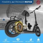Hiboy MAX Pro Electric Scooter, 46.6 Mi Long Range, 22 MPH Power by 650W MAX Motor, 11” Pneumatic Tires, Split Hub Design, Dual Suspension, 265lbs MAX Load, Commuting Electric Scooter for Adults - Image 4