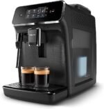 Philips 1200 Series Fully Automatic Espresso Machine, Classic Milk Frother, 2 Coffee Varieties, Intuitive Touch Display, 100% Ceramic Grinder, AquaClean Filter, Aroma Seal, Black (EP1220/04) - Image 8