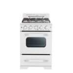 Classic Retro 24" 4 burner 2.9 cu. ft. Freestanding Gas Range with Convection Oven UGP-24CR W - Image 3