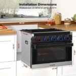 CAMPLUX 2-in-1 RV Propane Oven Stove - Image 7