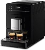 Miele CM 5310 Silence – Automatic coffee machine with OneTouch for Two, Aromatic System, coffee maker, cleaning programs and more, in obsidian black