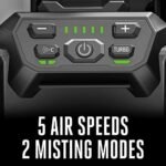EGO POWER+ Portable Misting Fan, Outdoor Electric 18" 5 Speed Fan, Battery and Charger Not Included - FN1800  Patio, Lawn & Garden - Style : 18" (No Battery/Charger) - Image 7