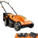 LawnMaster Lawn Mower, Brushless Cordless Lawn Mower 48V MAX 15-inch with 2X24V MAX 4.0Ah Battery and a Dual Charger-CLMF4815E  Patio, Lawn & Garden - Color : 15-inch-New