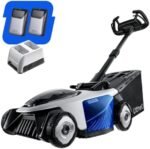 Electric Lawn Mower, Self-propelled Lawn Mower Cordless 40V(2x20V) 18.5" Brushless Mower with Electric Cutting Height Adjustment, Higher Rotation Speed, 2 x 4.0Ah Battery and Rapid Charge Included  Patio, Lawn & Garden - Color : Self-Propelled