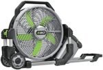 EGO POWER+ Portable Misting Fan, Outdoor Electric 18" 5 Speed Fan, Battery and Charger Not Included - FN1800  Patio, Lawn & Garden - Style : 18" (No Battery/Charger)
