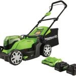 Greenworks 48V (24V x 2) 17" Cordless (Push) Lawn Mower (200+ Compatible Tools), (2) 4.0Ah Batteries and Dual Port Rapid Charger Included  Everything Else - Size : 17" (2 x 4.0Ah)