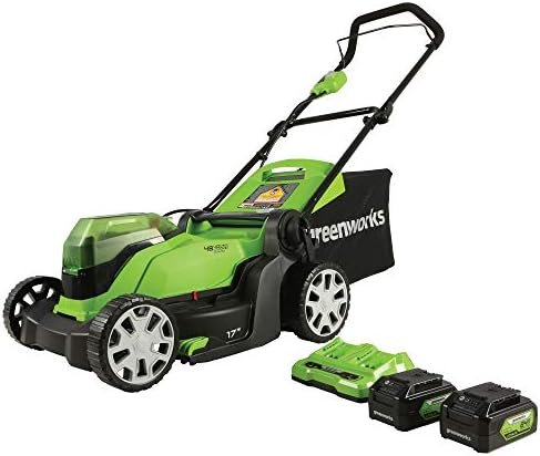41cvSZJk9L._AC_.jpg Greenworks 48V (24V x 2) 17" Cordless (Push) Lawn Mower (200+ Compatible Tools), (2) 4.0Ah Batteries and Dual Port Rapid Charger Included Everything Else - Size : 17" (2 x 4.0Ah) - Image 1