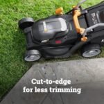 WORX Cordless Lawn Mower, 14'' Electric Mower with Mulching & Bagging, 20V Push Lawn Mower with 6-Position Height Adjustment, 5.0 Ah Battery & Charger Included, WG733.1  Patio, Lawn & Garden - Style : 21" 40V Mower w/(2) 5.0Ah Batteries - Image 5
