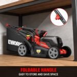 EWORK 40V Electric Lawn Mower Cordless, 14" Electric Push Mower with 2x4.0Ah Batteries & Charger - Image 7