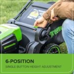 Greenworks 60V 17" Brushless Cordless Push Lawn Mower, 2-in-1 Mulching/Bagging, 4.0Ah Battery and 3A Charger(40min Runtime) : Patio, Lawn & Garden - Image 6