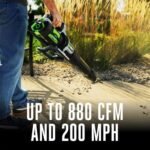 EGO Power+ Leaf Blower, Cordless Electric 880 CFM, Includes (2) 56V 4.0Ah Batteries and Charger - LB8803-2  Electronics - Style : 880 CFM w/(2) 4.0Ah Batteries - Image 3