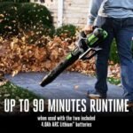 EGO Power+ Leaf Blower, Cordless Electric 880 CFM, Includes (2) 56V 4.0Ah Batteries and Charger - LB8803-2  Electronics - Style : 880 CFM w/(2) 4.0Ah Batteries - Image 5