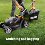 WORX Cordless Lawn Mower, 14'' Electric Mower with Mulching & Bagging, 20V Push Lawn Mower with 6-Position Height Adjustment, 5.0 Ah Battery & Charger Included, WG733.1  Patio, Lawn & Garden - Style : 21" 40V Mower w/(2) 5.0Ah Batteries - Image 4