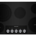 KitchenAid ADA 36" Stainless Steel Electric Cooktop With 5 Elements And Knob Controls - KCES556HSS