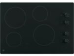 GE Cooktop Electric With Built-In Knob Control 30 Inch in Black - JP3030DWBB
