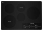 KitchenAid 30-Inch Electric Cooktop with 5 Elements and Touch-Activated Controls In Black with Stainless Trim - KCES950KSS