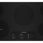 KitchenAid 36-Inch Electric Cooktop with 5 Elements and Touch-Activated Controls In Black - KCES956KBL